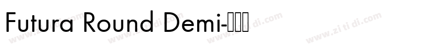 Futura Round Demi字体转换